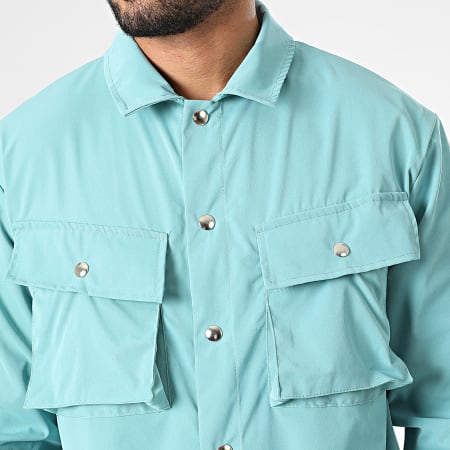 Zelys Paris - Set giacca e pantaloni Lva Cargo blu turchese