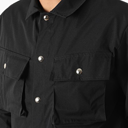 Zelys Paris - Conjunto de chaqueta y pantalón Lva Cargo Negro