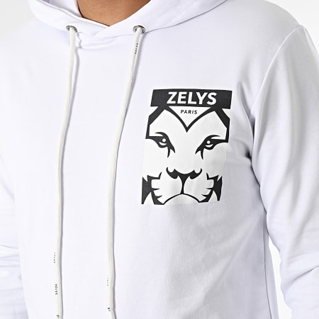 Zelys Paris - Conjunto de sudadera con capucha y pantalón de chándal Vista Blanco