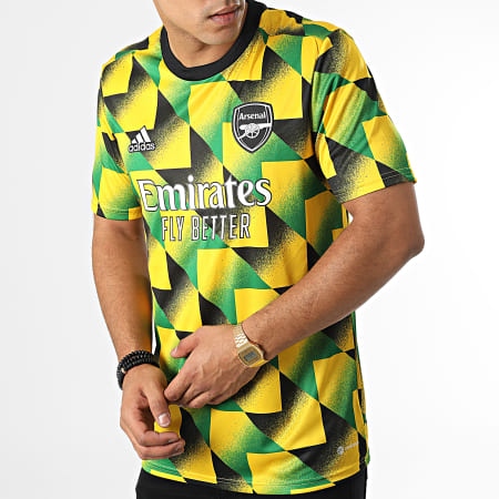 T shirt arsenal jaune discount