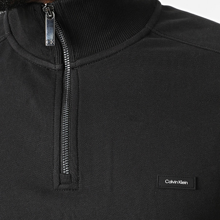 Calvin Klein - Sweat Col Zippé Cotton Comfort Quarter Zip 0627 Noir