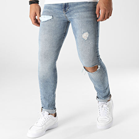 Calvin Klein - 1450 Jeans skinny in denim blu