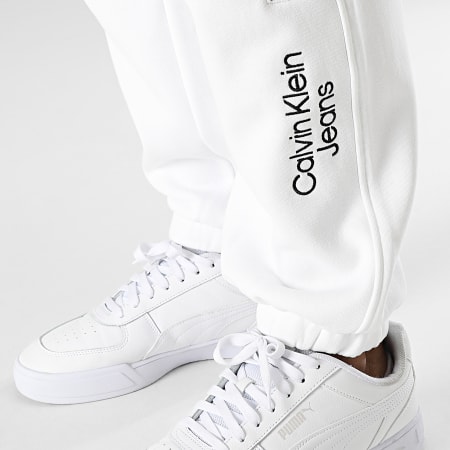 Calvin Klein - Colorblock Stacked Band Jogging Pants 2045 Blanco