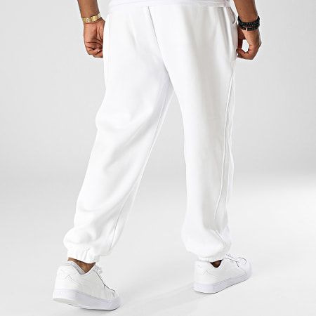 Calvin Klein - Pantalon Jogging A Bande Stacked Colorblock 2045 Blanc