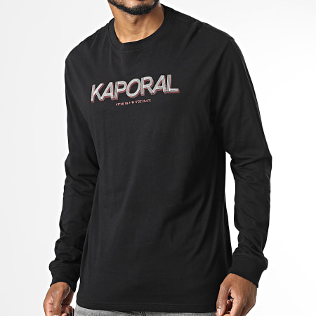 Kaporal - Camiseta negra de manga larga Boris