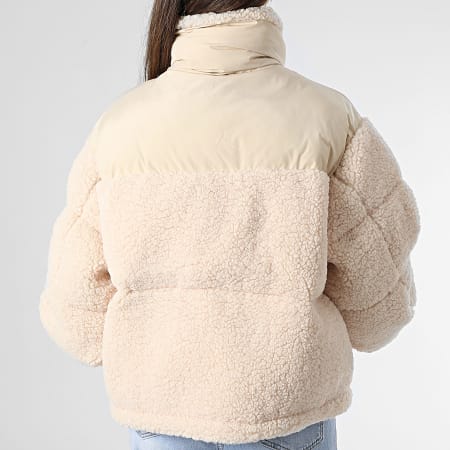 Sixth June Doudoune Polaire Sherpa Femme W33594MOW Beige LaBoutiqueOfficielle