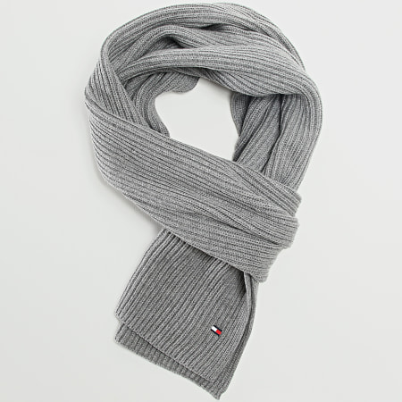 Tommy Hilfiger - Echarpe Essential Flag Knitted 0365 Gris Chiné