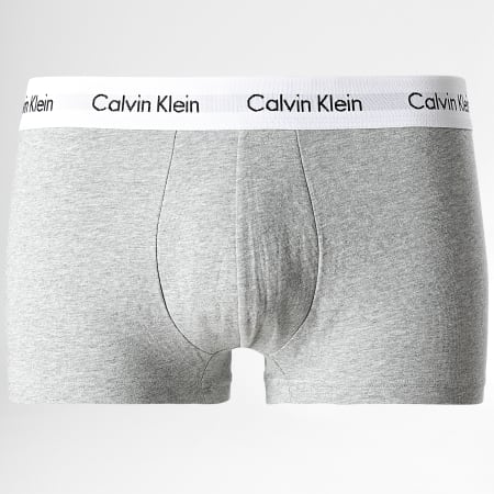 Calvin Klein - Juego de 3 bóxers de algodón elástico U2664G Gris brezo
