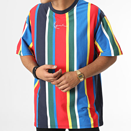 Karl Kani - Tee Shirt Oversize Large A Rayures Small Signature Stripe 6037273 Multicolor