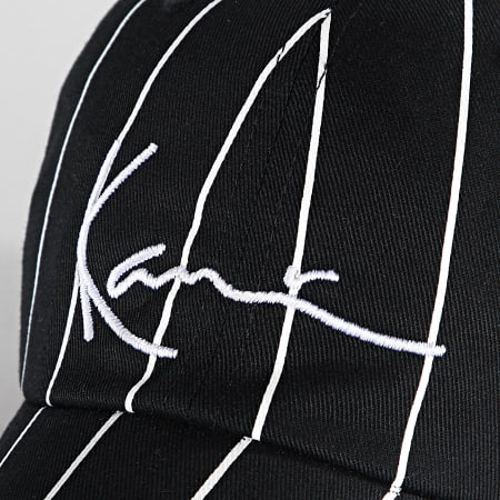 Karl Kani - Casquette Signature Pinstripe Noir