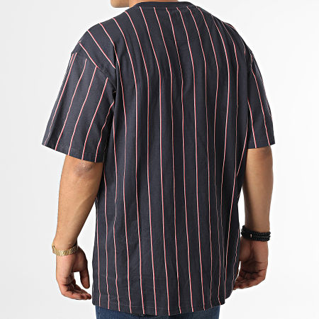 Karl Kani - Tee Shirt Oversize Large A Rayures Small Signature Pinstripe 6037278 Bleu Marine