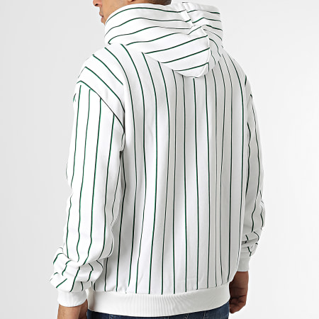 Haut à Capuche Femme Chaps Taille S - 100% Coton, Rayures Turquoise Et Blanc - Neuf Avec étiquettes