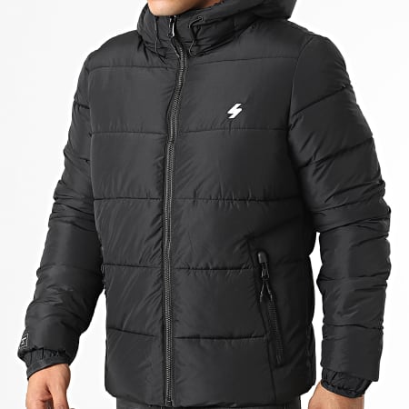 Doudoune Superdry Modèle W5011302a - Couleur Noir - Coupe Moderne Et Chaude