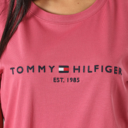 Tommy Hilfiger - Tee Shirt Femme Regular 8681 Rose