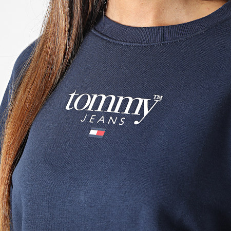 Tommy Jeans - Sudadera Mujer Relaxed Essential Cuello Redondo 4325 Azul Marino
