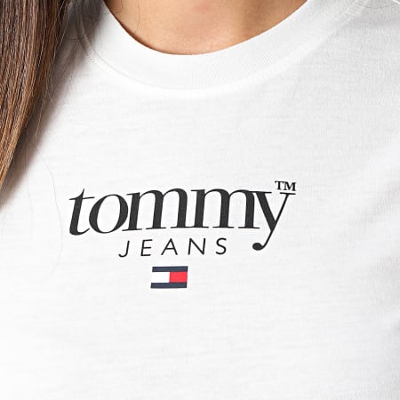 Tommy Jeans - T-shirt Baby Crop Essential Donna 4365 Bianco