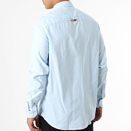 Tommy Jeans - Serif Linear Oxford Camisa Manga Larga 5143 Azul Claro