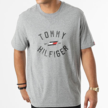 Tommy Sport - Tee Shirt Varsity Graphic 7572 Gris Chiné