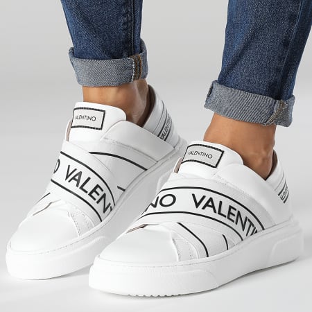 Valentino By Mario Valentino - Zapatillas de deporte sin cordones para mujer 91190899 Blanco
