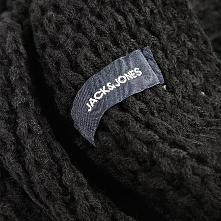 Jack And Jones - Sciarpa a tubo in cialda nera