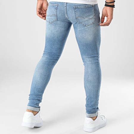 Jack And Jones - Tom Original Jeans skinny in denim blu