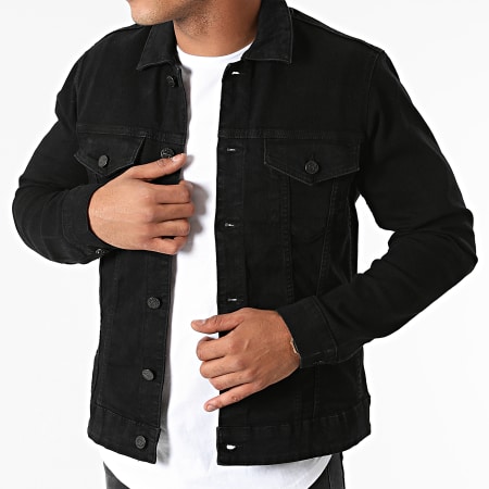 Only And Sons - Veste Jean Come Life Noir