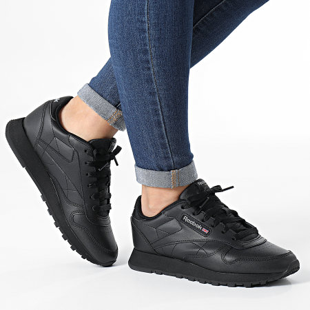 Reebok - Sneakers classiche in pelle da donna GZ6094 Core Black