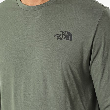 The North Face - Tee Shirt Manches Longues NF0A2TX1 Vert Kaki