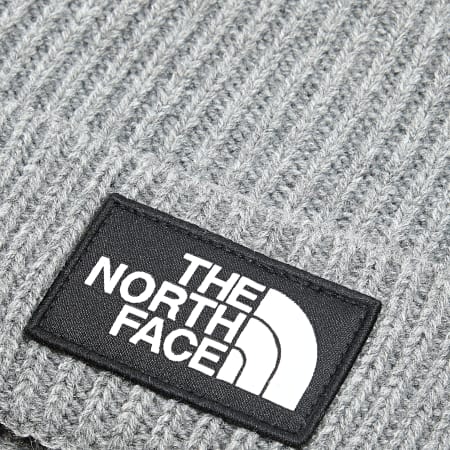 The North Face - Logo Box Beanie Gris jaspeado