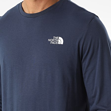 The North Face - Tee Shirt Manches Longues Simple Dome A3L3B Bleu Marine