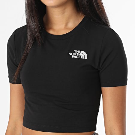 The North Face - Tee Shirt Crop Femme A55A0 Noir