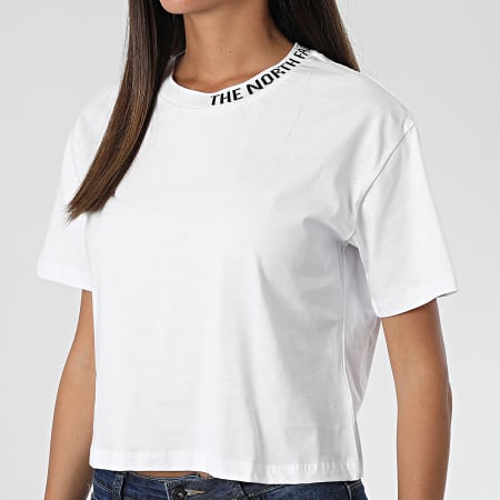 The North Face - Tee Shirt Crop Femme Zumu Blanc
