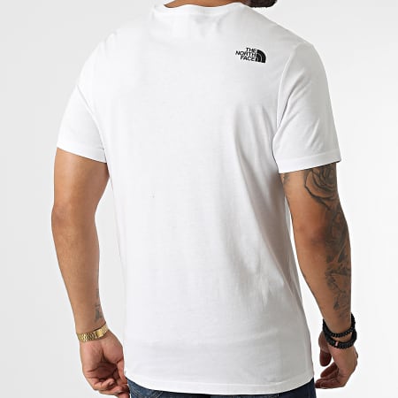 The North Face - Berkeley California A55GD Camiseta de bolsillo blanca de chatarra