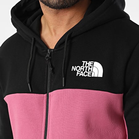The North Face - Sweat Zippé Capuche Icon A7X1Y Rose Noir