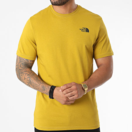 The North Face - Tee Shirt Red Box NF0A2TX2 Jaune Moutarde