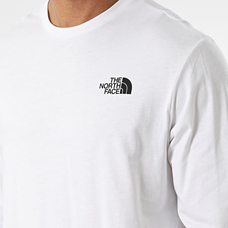 The North Face - Camiseta Manga Larga Simple Cúpula A3L3B Blanco