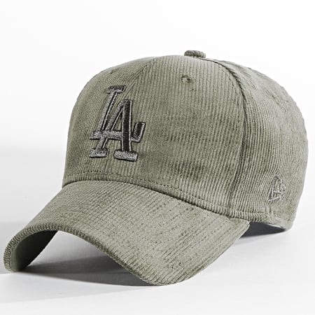 New Era - Cappellino 39Thirty in velluto a coste Los Angeles Dodgers Verde Khaki