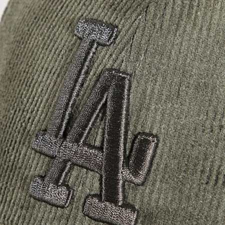 New Era - Cappellino 39Thirty in velluto a coste Los Angeles Dodgers Verde Khaki