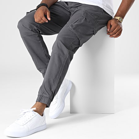 Only And Sons - Pantalones Cargo Stage Gris Carbón