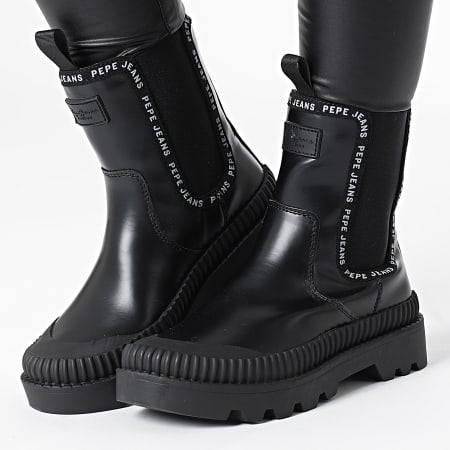 Pepe Jeans Logan Bottines Chelsea Homme - Cuir Authentique, Élastiques Latéraux, Style Élégant Et Confortable