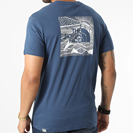 The North Face - Camiseta Caja Roja Cel A7X1K Azul Marino