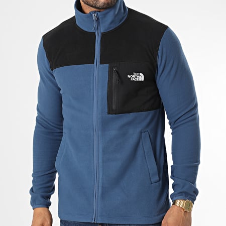 The North Face - HS Giacca in pile con zip A55HL blu navy