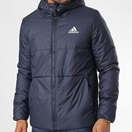 Adidas Sportswear - BSC HG6270 Cappotto con cappuccio blu navy