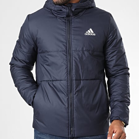 Adidas Sportswear - Doudoune Capuche BSC HG6270 Bleu Marine
