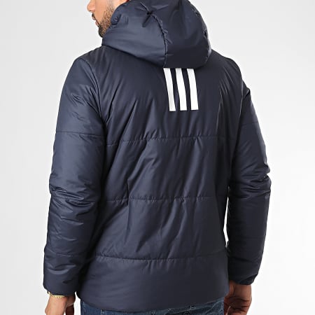 Adidas Sportswear - Doudoune Capuche BSC HG6270 Bleu Marine