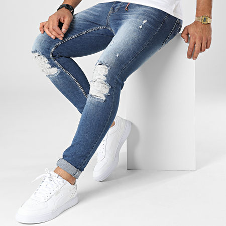 Classic Series - 3900 Blauwe Denim Skinny Jeans