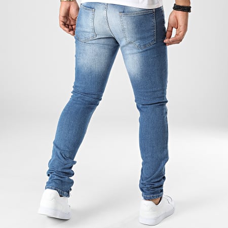 Ikao - LL2000056 Jeans skinny con lavaggio blu