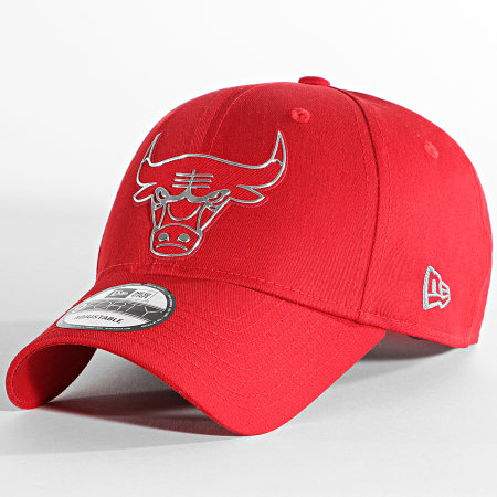 New Era - Casquette 9Forty Foil Logo Chicago Bulls Rouge