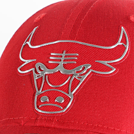 New Era - Casquette 9Forty Foil Logo Chicago Bulls Rouge