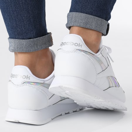 Reebok - Sneakers classiche in pelle da donna HQ3900 Footwear White